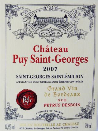 Château  Puy Saint Georges