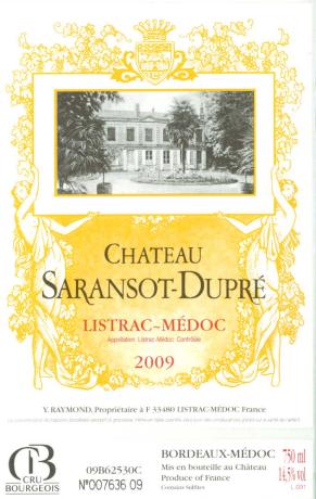 Château  Saransot Dupré
