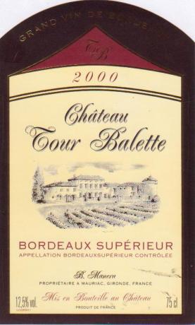 Château  Tour Balette