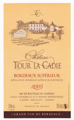 Château  Tour La Cadie