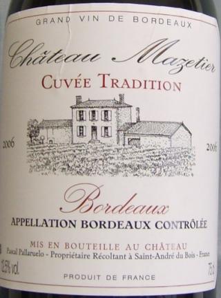 Château  Mazetier