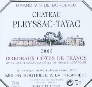 Château  Pleyssac Tayac
