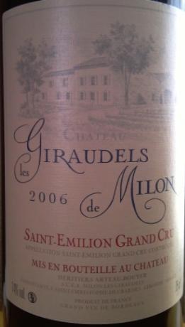 Château Les Giraudels De Milon