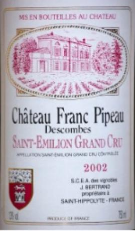 Château  Franc Pipeau