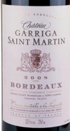 Château  Garriga Saint Martin