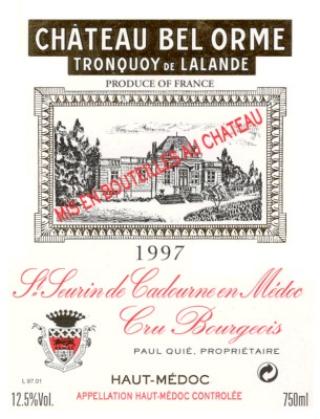 Château  Bel-Orme Tronquoy De Lalande