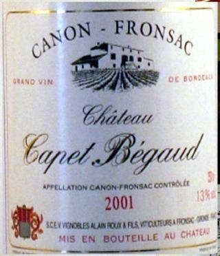 Château  Capet-Begaud