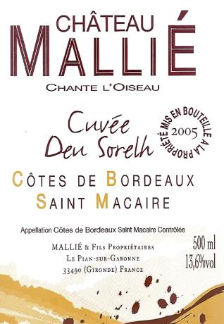 Château Mallié Chante L'Oiseau