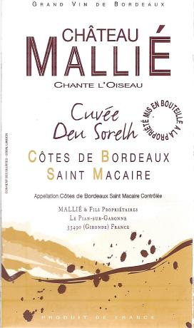 Château Mallié Chante L'Oiseau