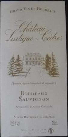 Château  Lartigue-Cèdres