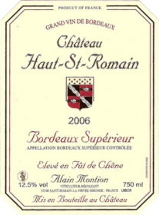 Chateau Haut Saint Romain
