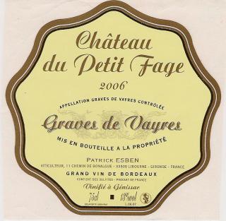 Chateau Du Petit Fage