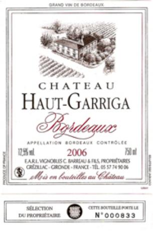 Chateau Haut Garriga