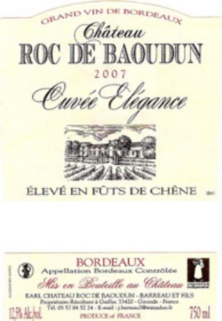 Château Roc De Baoudun