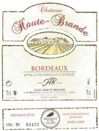 Chateau Haute Brande