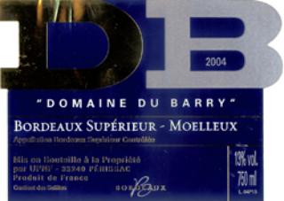 Domaine Du Barry   -- Moelleux --