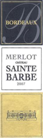 Chateau Sainte Barbe Le Merlot