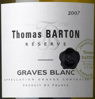Thomas Barton Réserve Graves Blanc