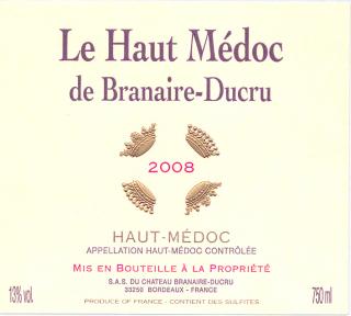 Le Haut-Médoc De Branaire-Ducru