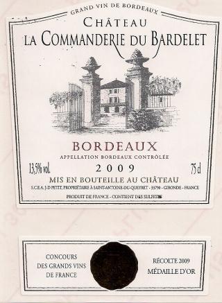 Chateau Commanderie Du Bardelet