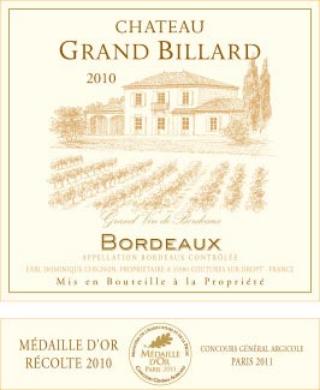 Château Grand Billard 2010
