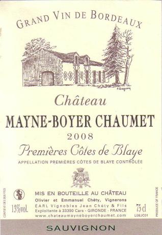 Château Mayne Boyer Chaumet