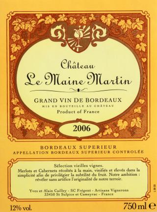 Château Le Maine Martin