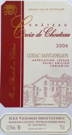 Château Croix De Chouteau