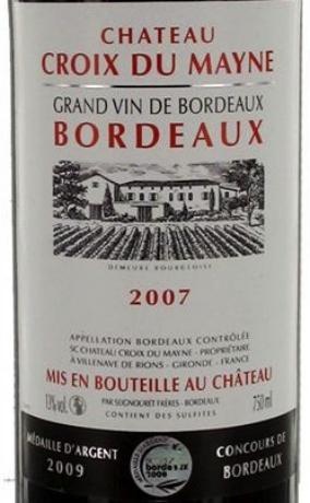 Château La Croix Du Mayne