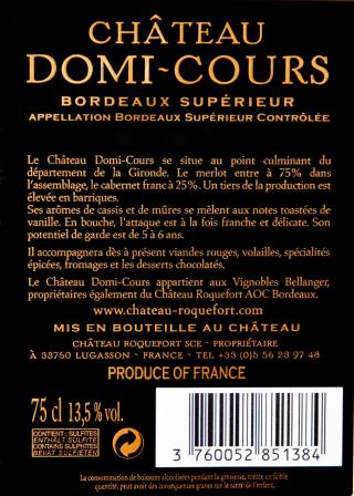 Château Domi Cours