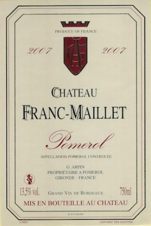 Château  Franc Maillet