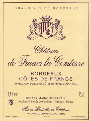 Château De Francs La Comtesse