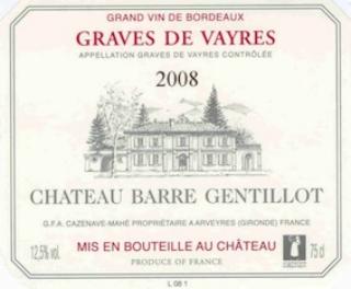 Château  Barre Gentillot