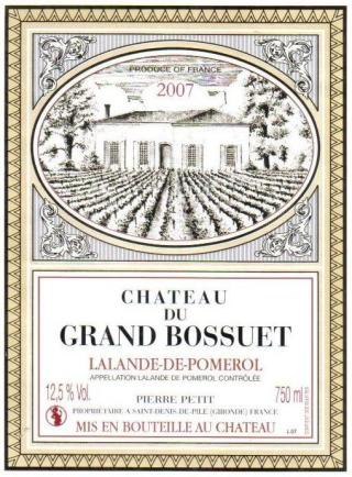 Château Du Grand Bossuet