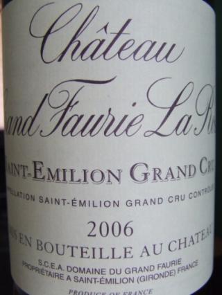 Château  Grand Faurie La Rose