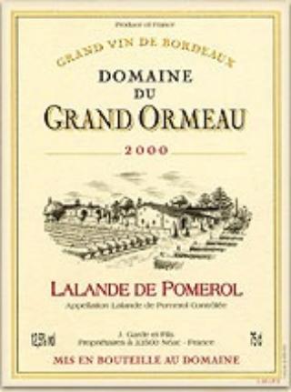 Domaine Du Grand Ormeau