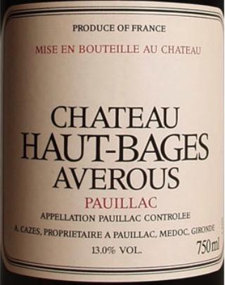 Château  Haut-Bages Averous