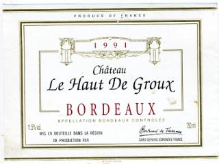 Château  Haut De Groux