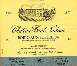 Château  Haut Nadeau
