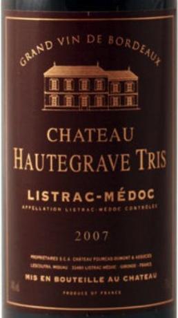 Château  Hautegrave Tris