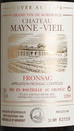 Château  Mayne-Vieil