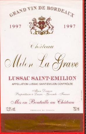 Château  Milon Lagrave
