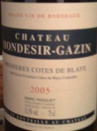 Château  Mondésir Gazin
