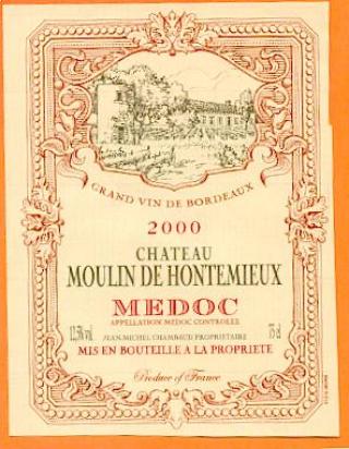 Château  Moulin De Hontemieux