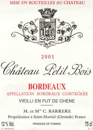 Château Le Petit Bois